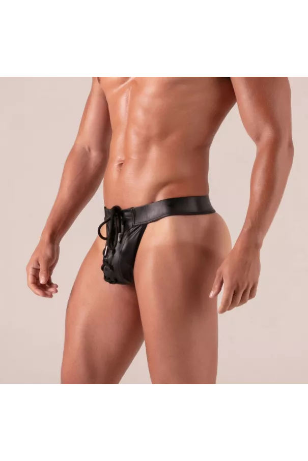 bondage thong in black